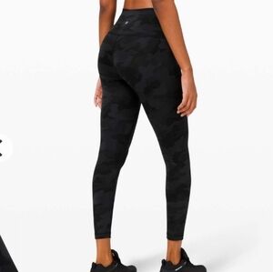 Lululemon Wunder Train High-Rise Tight 25"Heritage 365 Camo Deep Coal Multi